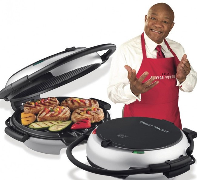 Cựu vô địch đấm bốc George Foreman đã được trả 150 triệu USD thù lao cộng thêm cả cổ phiếu để công ty đó sở hữu vĩnh viên tên của ông cho sản phẩm lò nướng Lean Mean Fat-Reducing Grilling Machine. Hiện tại tổng tài sản của George là 250 triệu USD và 90% trong số đó là xuất phát từ tiền thù lao quảng cáo lò nướng.